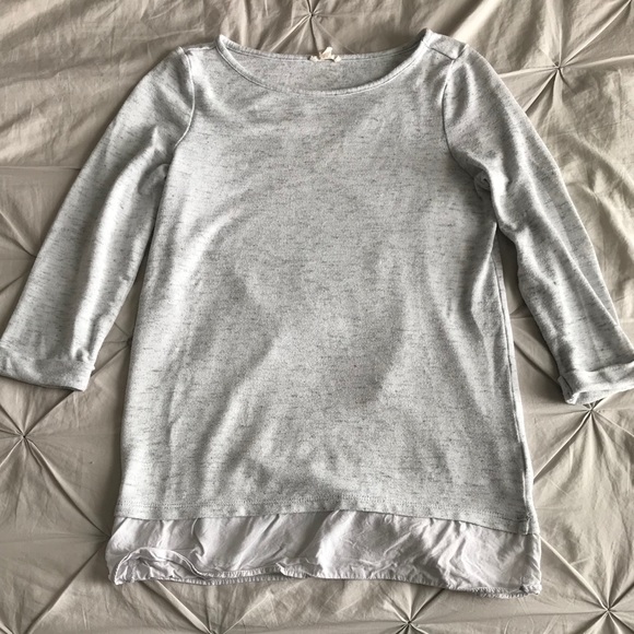 Esprit Grey 3/4 Sleeve Shirt - Picture 2 of 4